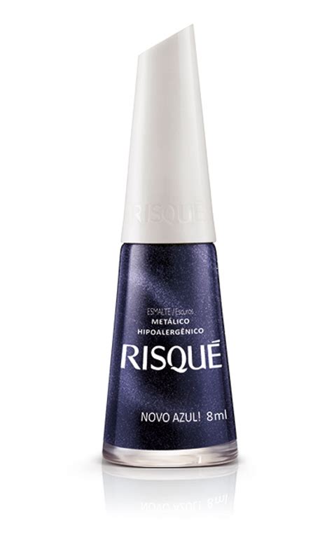 risque azul escuro